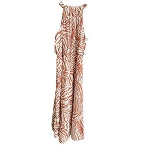 Nine West Brown and White Zebra Print Midi Dress - XXL - NWT
